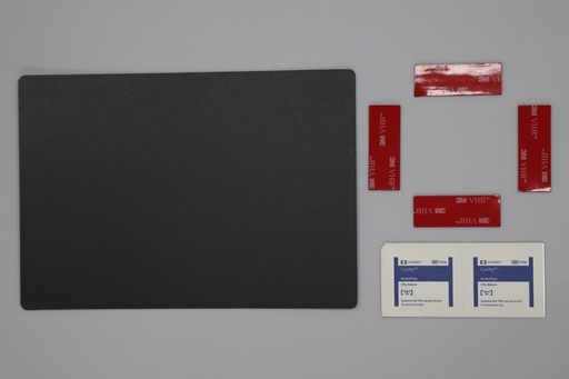[548-0022-001] Kit, Hardware, Glass Mount, Black